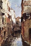 Levitan, Isaak Canal in Venice Spain oil painting artist